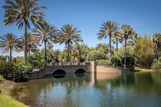 view of water feature