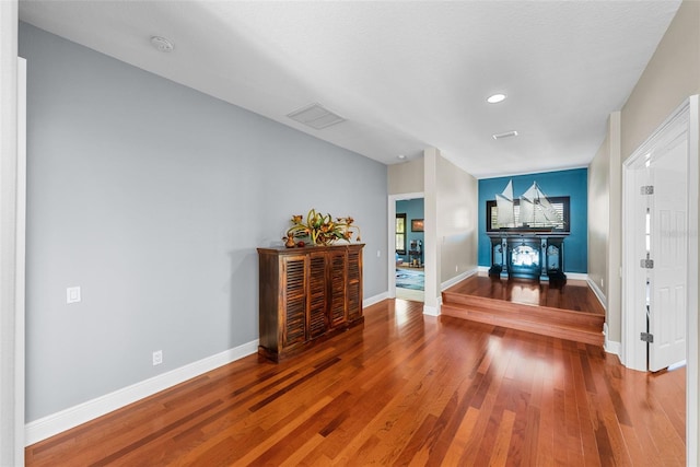 entryway featuring hardwood / wood-style floors