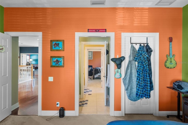 view of tiled foyer