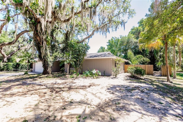 view of front of home