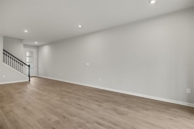 interior space featuring light hardwood / wood-style floors