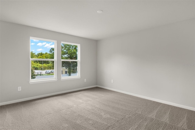 view of carpeted empty room