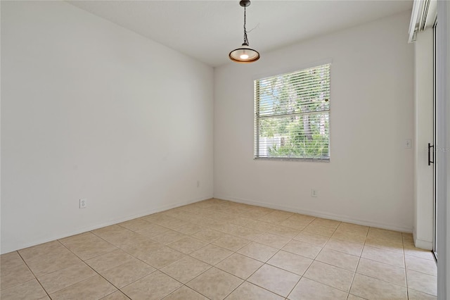 view of tiled empty room