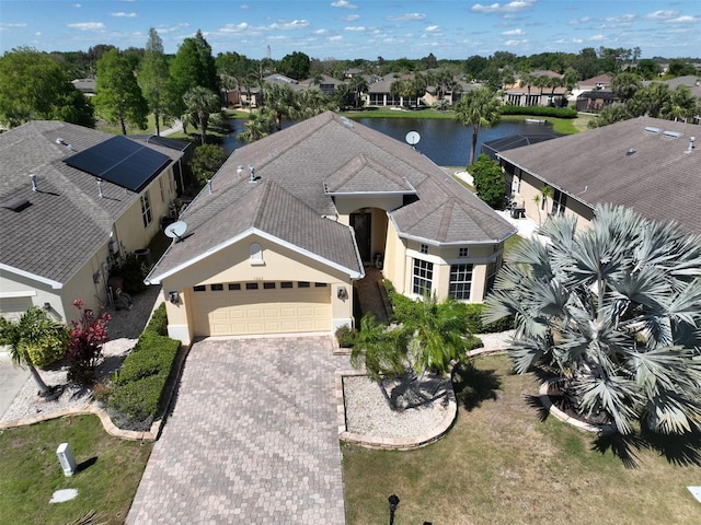 drone / aerial view featuring a residential view