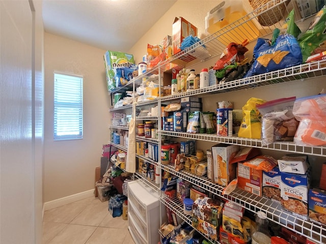 view of pantry