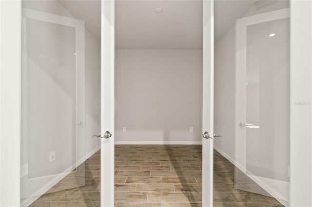 bathroom featuring hardwood / wood-style flooring