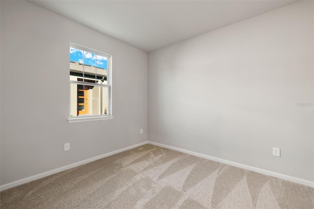 view of carpeted empty room