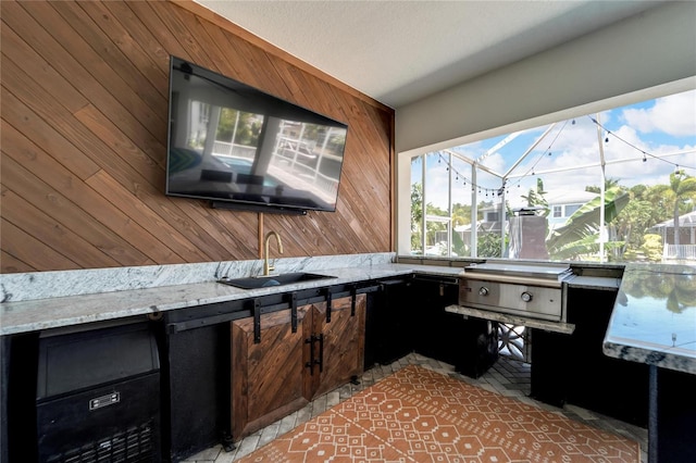 interior space featuring sink