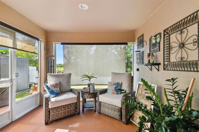 sunroom featuring a healthy amount of sunlight