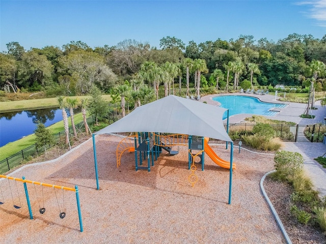 exterior space with a community pool