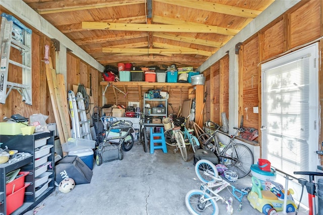 view of storage room