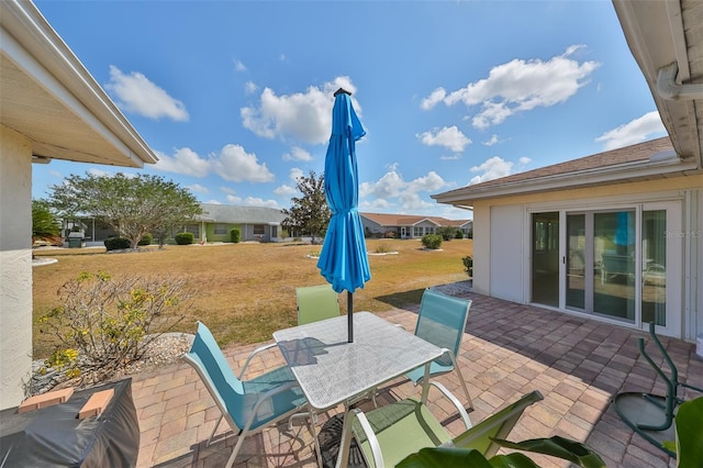 view of patio / terrace featuring outdoor dining area