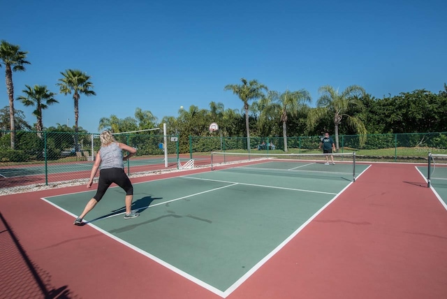 view of tennis court