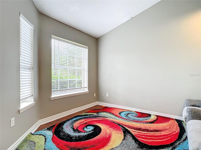 sitting room featuring wood-type flooring