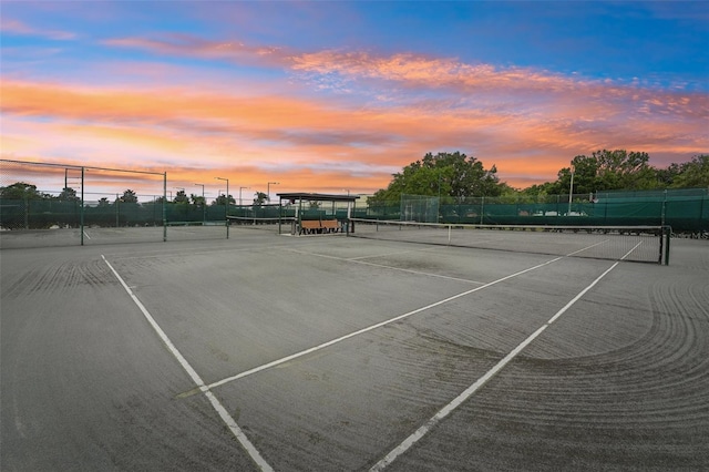 view of tennis court