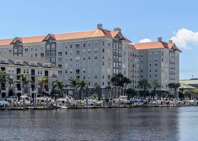 view of water feature