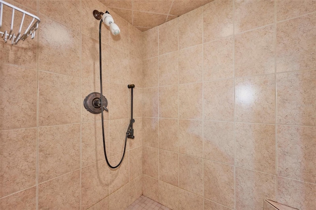 details featuring tiled shower