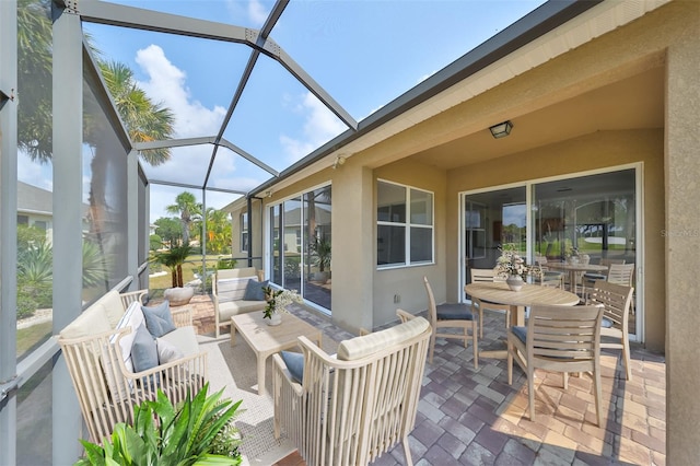 view of sunroom / solarium