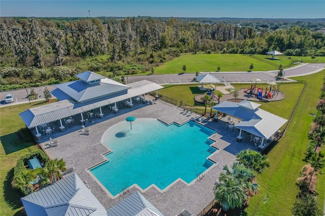 view of pool