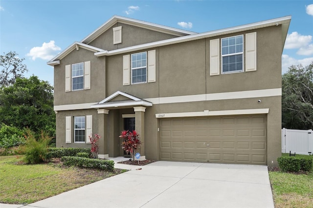 front facade featuring a garage