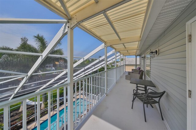 view of balcony