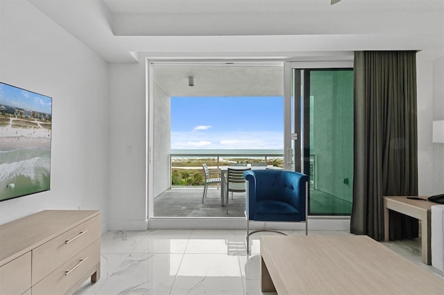 11500 Gulf Blvd Unit 610, Saint Petersburg, FL 33706 - bedroom with marble finish floor and access to outside