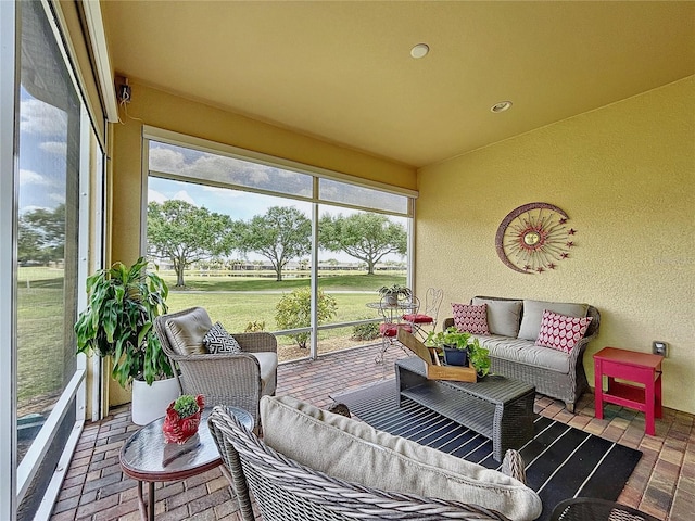 view of sunroom / solarium