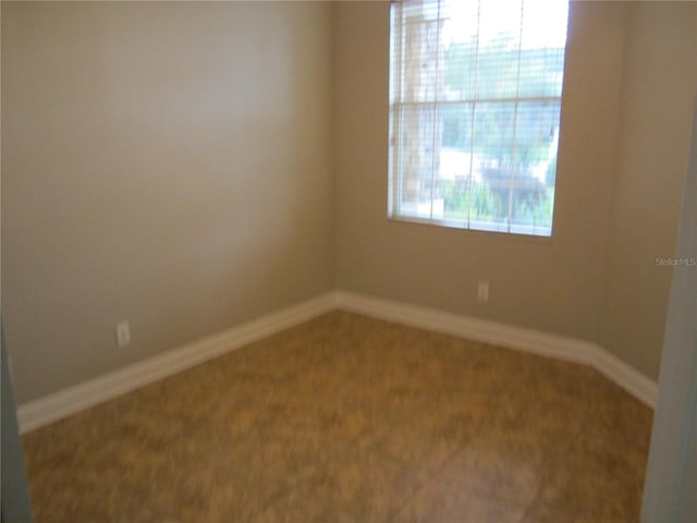 spare room with carpet floors