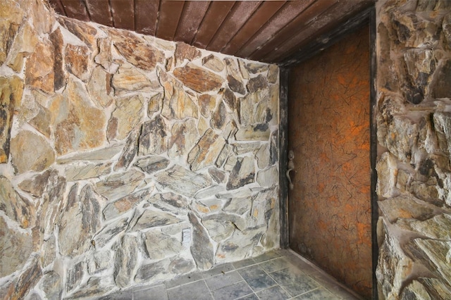 interior details featuring wood ceiling