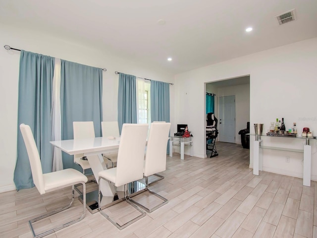 view of dining area