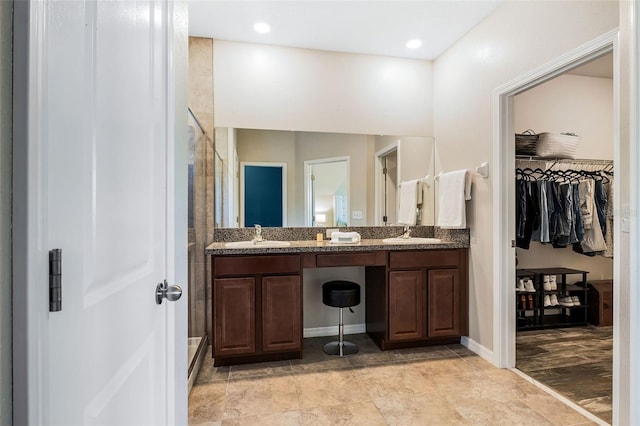 bathroom featuring vanity