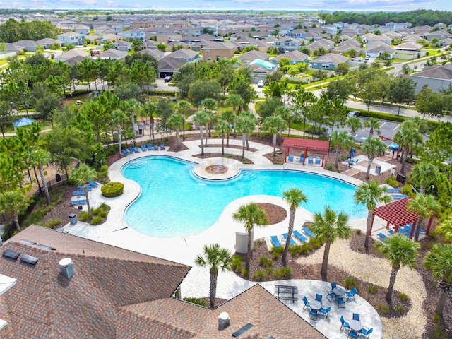 view of pool with a patio