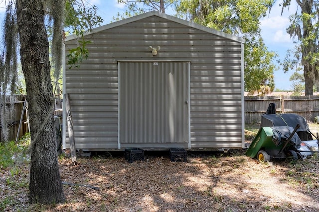 view of shed / structure