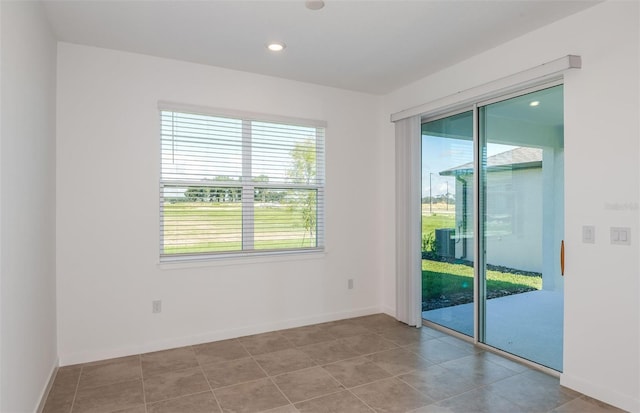 view of tiled empty room