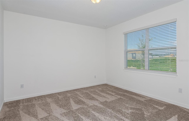 view of carpeted empty room