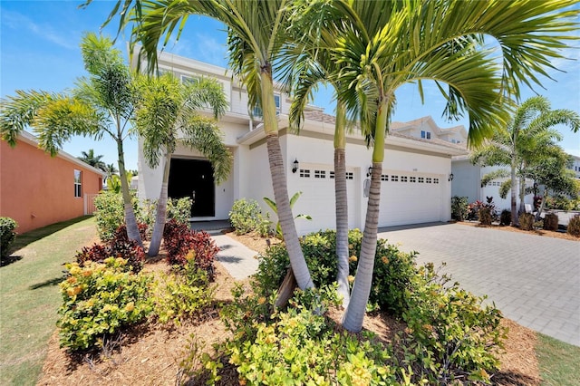 view of front of house featuring a garage