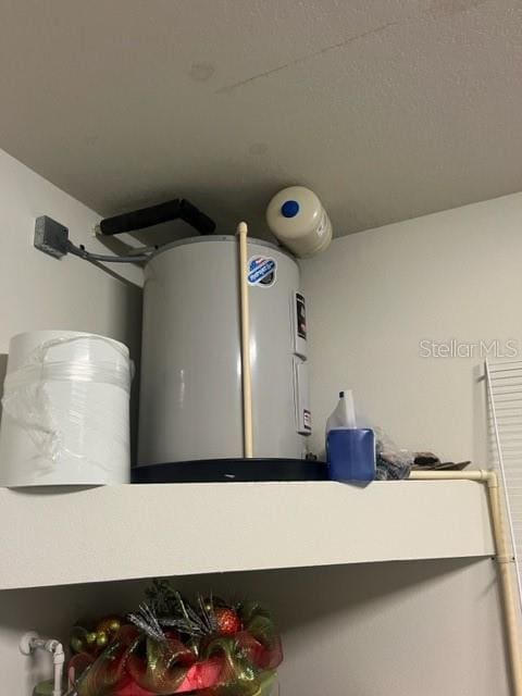 interior details with electric water heater