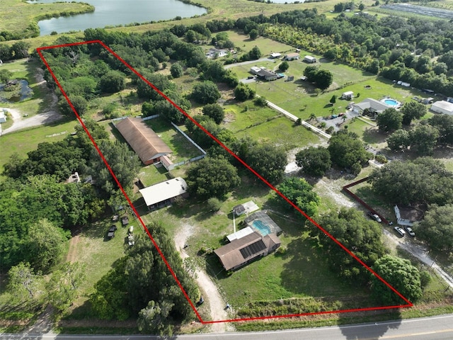 12922 672nd Hwy, Riverview, FL 33579 - birds eye view of property featuring a water view
