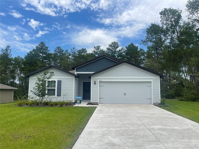16610 SW 50th Cir, Ocala, FL 34473 - ranch-style home featuring driveway, a front yard, and a garage