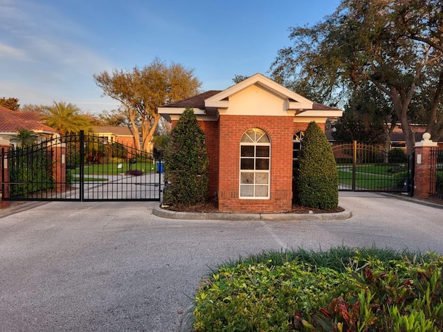 exterior space featuring fence