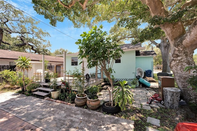 exterior space with a patio