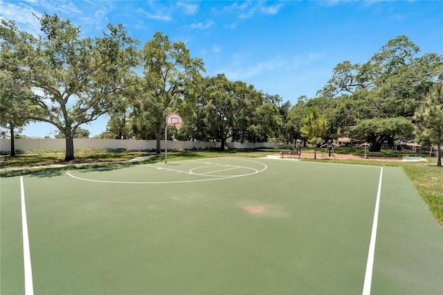 view of sport court