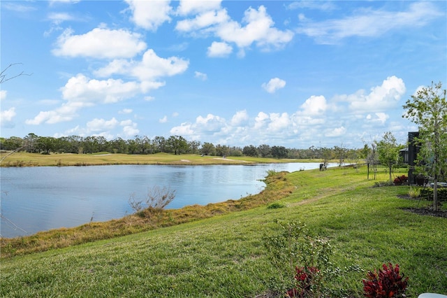 view of water feature