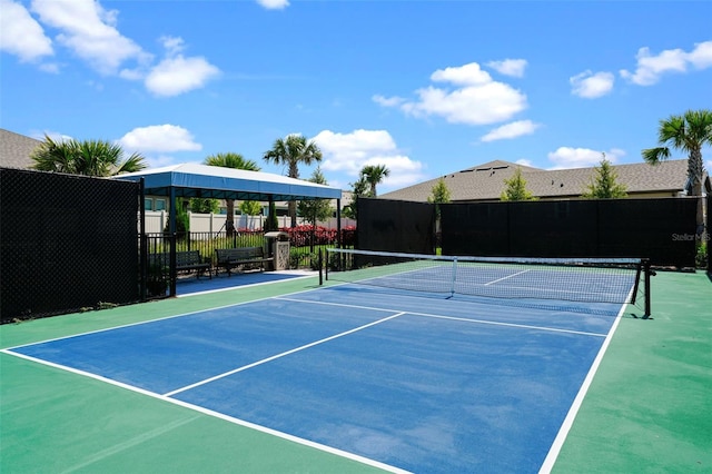 view of sport court with basketball court