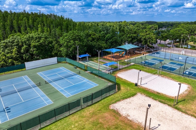 view of sport court