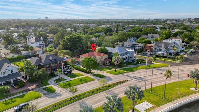 bird's eye view featuring a residential view