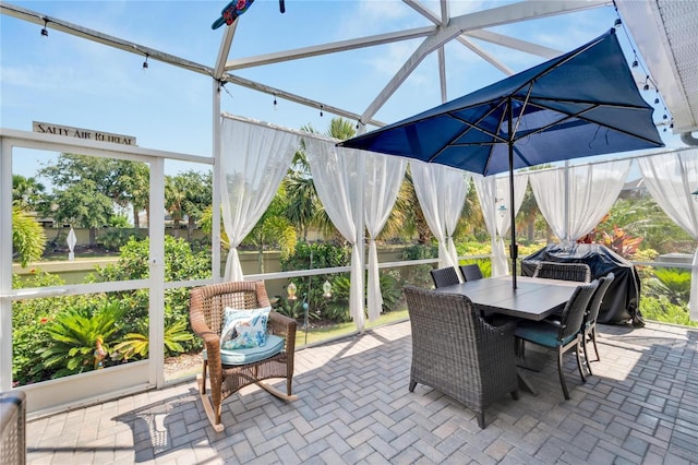 view of patio / terrace featuring area for grilling