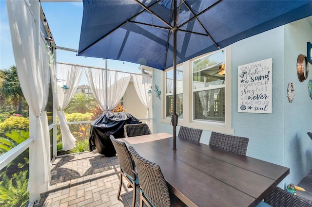 view of sunroom / solarium