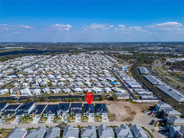 aerial view featuring a residential view