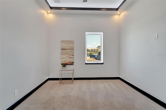 6542 Simone Shores Cir, Apollo Beach, FL 33572 - carpeted spare room with attic access and baseboards